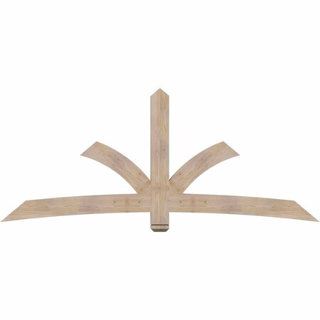 Ekena Millwork Davenport Smooth Timber Gable Bracket, Douglas Fir, 96"W x 40"H x 3 1/2"D x 5 1/2"F, 10/12 Pitch GBW096X40X0406DAV00SDF
